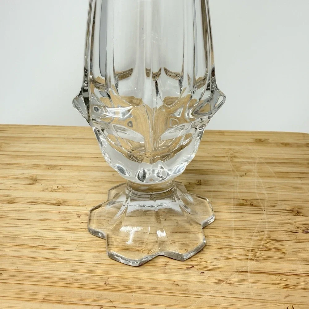 Vintage Fenton Valencia Clear Swung Glass 11.5